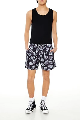 Oyster Print Swim Trunks