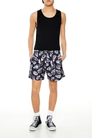 Oyster Print Swim Trunks