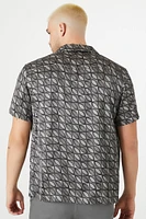 Satin Geo Print Shirt