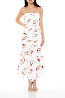 Handkerchief Floral Maxi Dress