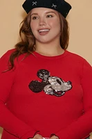 Plus Disney Mickey Mouse Sequin Top