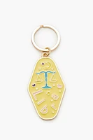 Libra Enamel Keychain