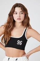 Ribbed Knit 96 Graphic Bralette