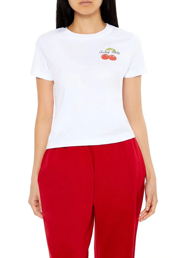 Feeling Lucky Cherry Baby Tee