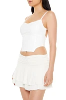 Cutout Corset Cropped Cami