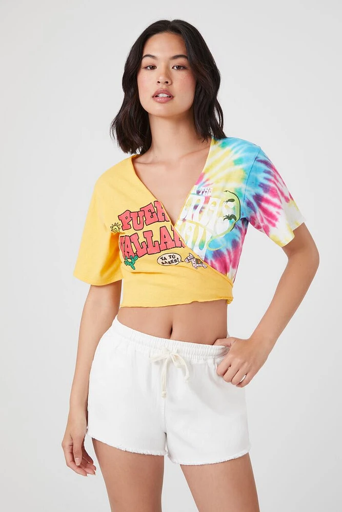 Reworked Mock Wrap Crop Top