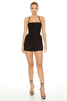 Crisscross Lace-Up Romper