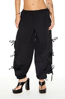 Bow Drawstring Parachute Pants