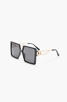 Square Frame Cutout Sunglasses