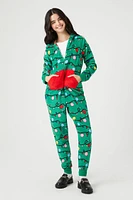 Hooded Christmas Tree Jumpsuit