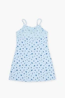 Girls Lace-Trim Floral Dress (Kids)