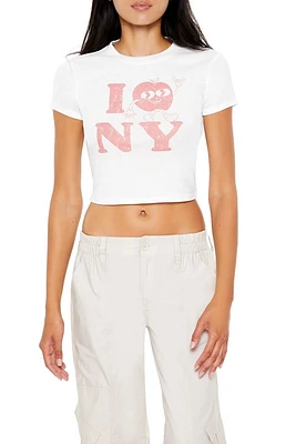 I Apple NY Cropped Tee