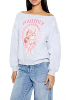 Sinner Kitten Graphic Pullover