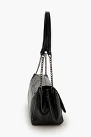 Faux Leather Shoulder Bag