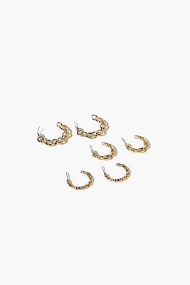 Chain Hoop Earring Set