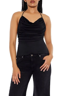 Draped Cowl Halter Top