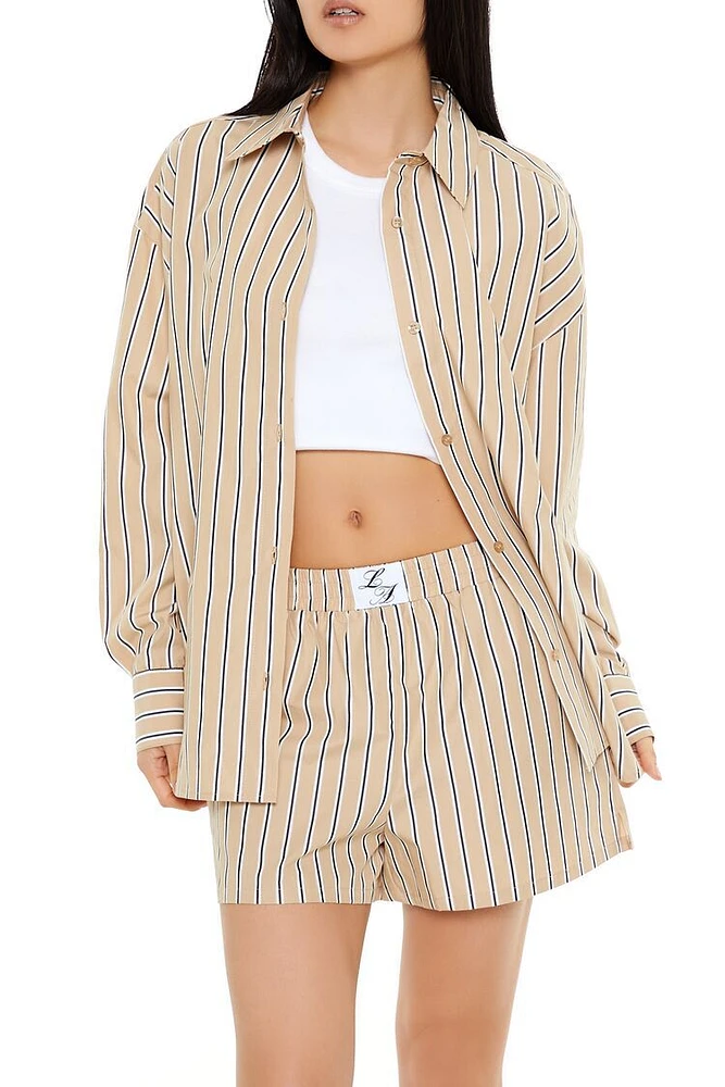 Striped Poplin Shirt