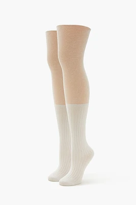 Colorblock Over-the-Knee Socks