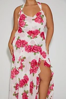 Plus Betsey Johnson Rose Print Dress
