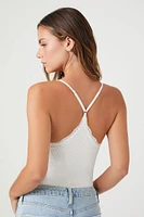 Seamless Lace-Trim Bodysuit