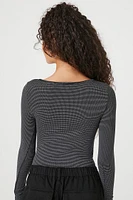 Seamless Split-Neck Bodysuit