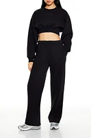 Fleece Cropped Pullover