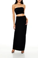 Tube Crop Top & Maxi Skirt Set