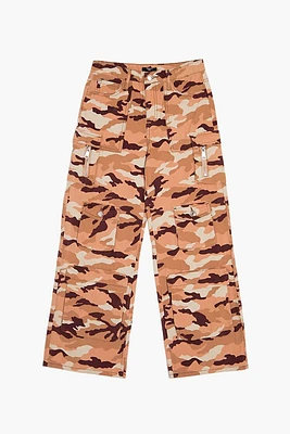 Girls Camo Cargo Pants (Kids)