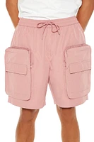 3D Pocket Drawstring Cargo Shorts