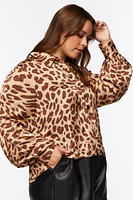 Plus Giraffe Print Shirt