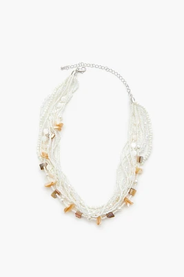 Beaded Seashell Layered Necklace