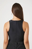 Seamed Sleeveless Bodysuit