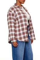Plus Plaid Flannel Shirt