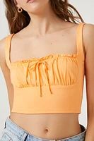 Shirred Crop Top