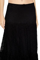 Lace A-Line Maxi Skirt