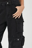 High-Rise Cargo Jeans