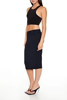 Ponte Midi Pencil Skirt