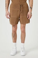 Textured Drawstring Shorts