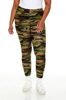 Plus Camo Print Leggings