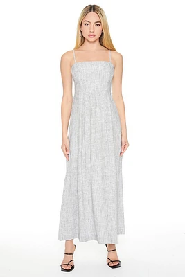 Linen-Blend Maxi Dress