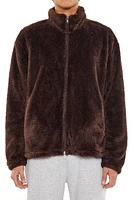 Faux Shearling Zip-Up Shacket