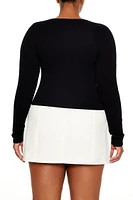 Plus Seamless Long-Sleeve Top