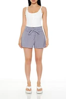 Gauze Tie-Waist Shorts