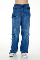 Cargo Mid-Rise Jeans