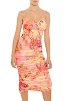 Marble Sweetheart Midi Dress