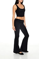 Foldover Flare Pants