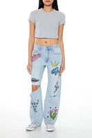 Desert Patch High-Rise Jeans