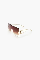 Rimless Shield Sunglasses