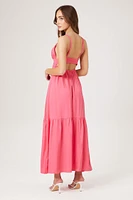 Tiered Cutout Sweetheart Maxi Dress