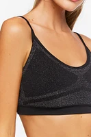 Seamless Glitter Sports Bra